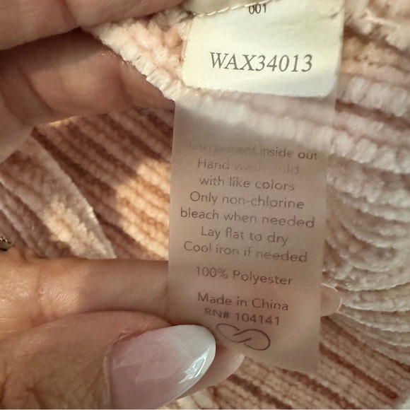 Calia by Carrie Underwood Blush Pink Ribbed Chenille Sweater XL - Picture 13 of 15